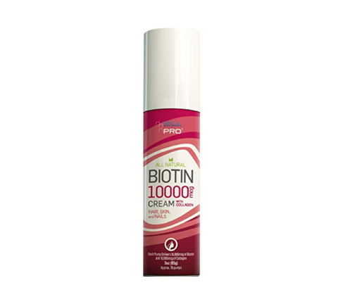 Natural 10,000mcg Biotin Cream with Collagen