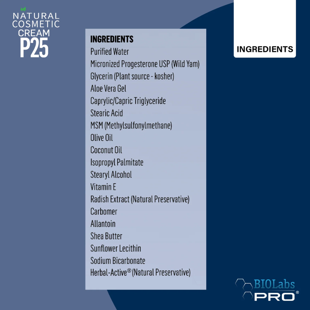 BIOLabs PRO P25 CREAM  (3-pack bundle) 6 month Supply!