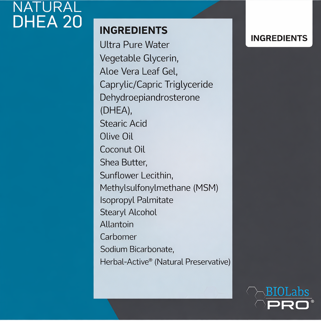 BIOLabs PRO DHEA 20 Cream